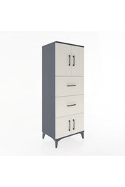 Hyperion Dolap 2 Raflı 2 Çekmeceli 4 Kapaklı 60x44x163 - S53M073V4B