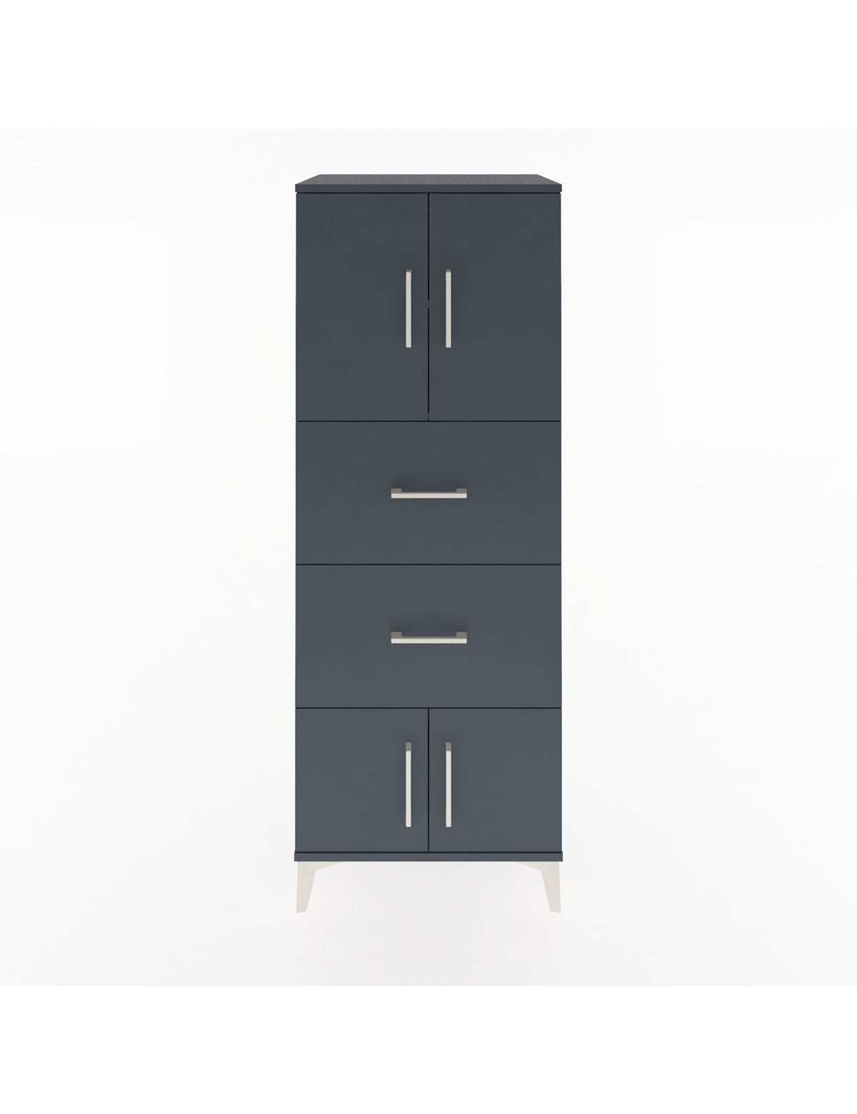 Hyperion Dolap 2 Raflı 2 Çekmeceli 4 Kapaklı 60x44x163 - S53M073V5B
