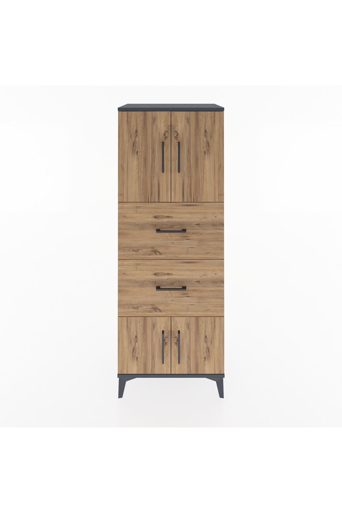 Hyperion Dolap 2 Raflı 2 Çekmeceli 4 Kapaklı 60x44x163 - S53M073V6B