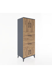 Hyperion Dolap 2 Raflı 2 Çekmeceli 4 Kapaklı 60x44x163 - S53M073V6B