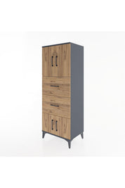 Hyperion Dolap 2 Raflı 2 Çekmeceli 4 Kapaklı 60x44x163 - S53M073V6B