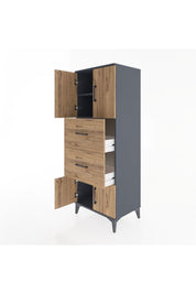 Hyperion Dolap 2 Raflı 2 Çekmeceli 4 Kapaklı 60x44x163 - S53M073V6B