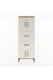 Hyperion Dolap 2 Raflı 2 Çekmeceli 4 Kapaklı 60x44x163 - S53M073V7B
