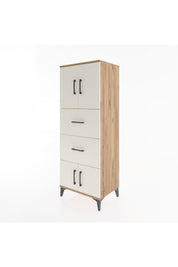 Hyperion Dolap 2 Raflı 2 Çekmeceli 4 Kapaklı 60x44x163 - S53M073V7B