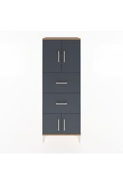 Hyperion Dolap 2 Raflı 2 Çekmeceli 4 Kapaklı 60x44x163 - S53M073V8B
