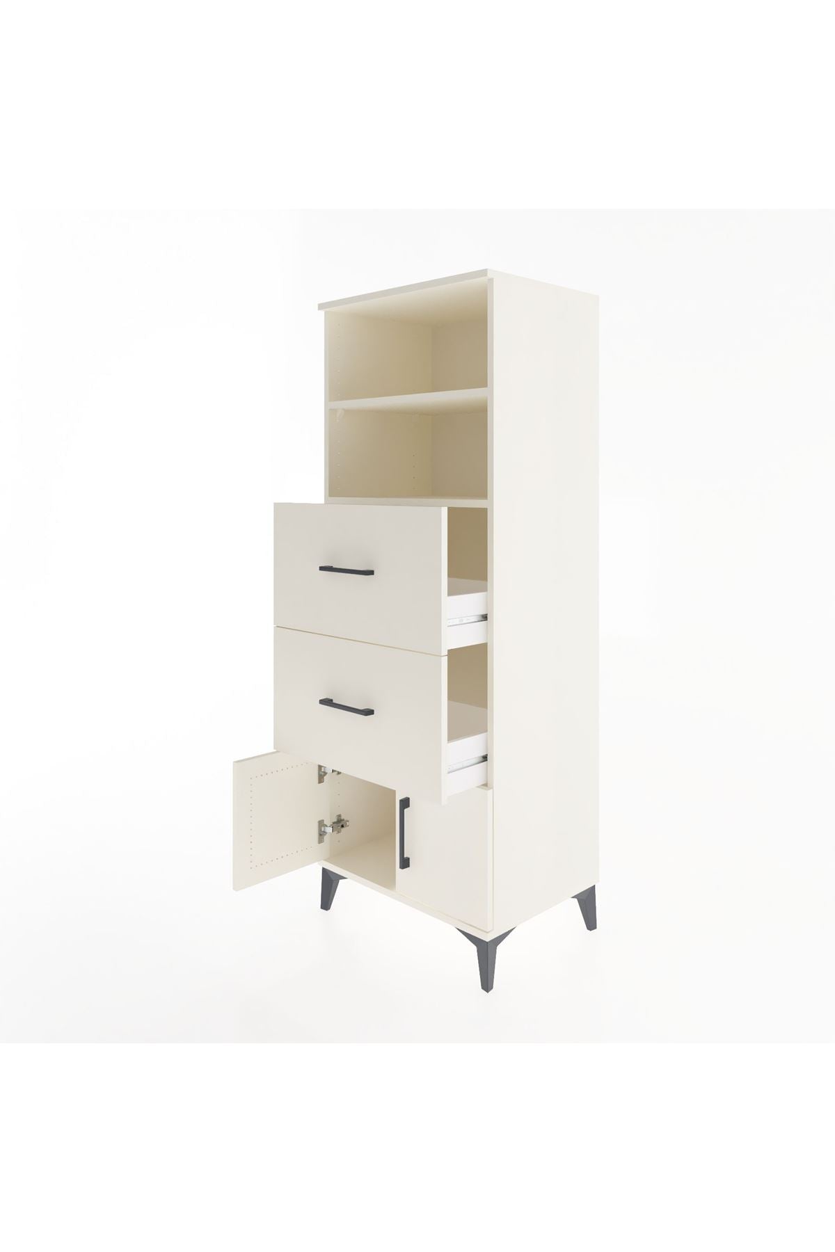 Hyperion Dolap 2 Raflı 2 Çekmeceli 2 Kapaklı 60x44x163 - S53M074V1B