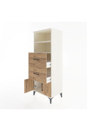 Hyperion Dolap 2 Raflı 2 Çekmeceli 2 Kapaklı 60x44x163 - S53M074V3B