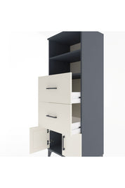 Hyperion Dolap 2 Raflı 2 Çekmeceli 2 Kapaklı 60x44x163 - S53M074V4B