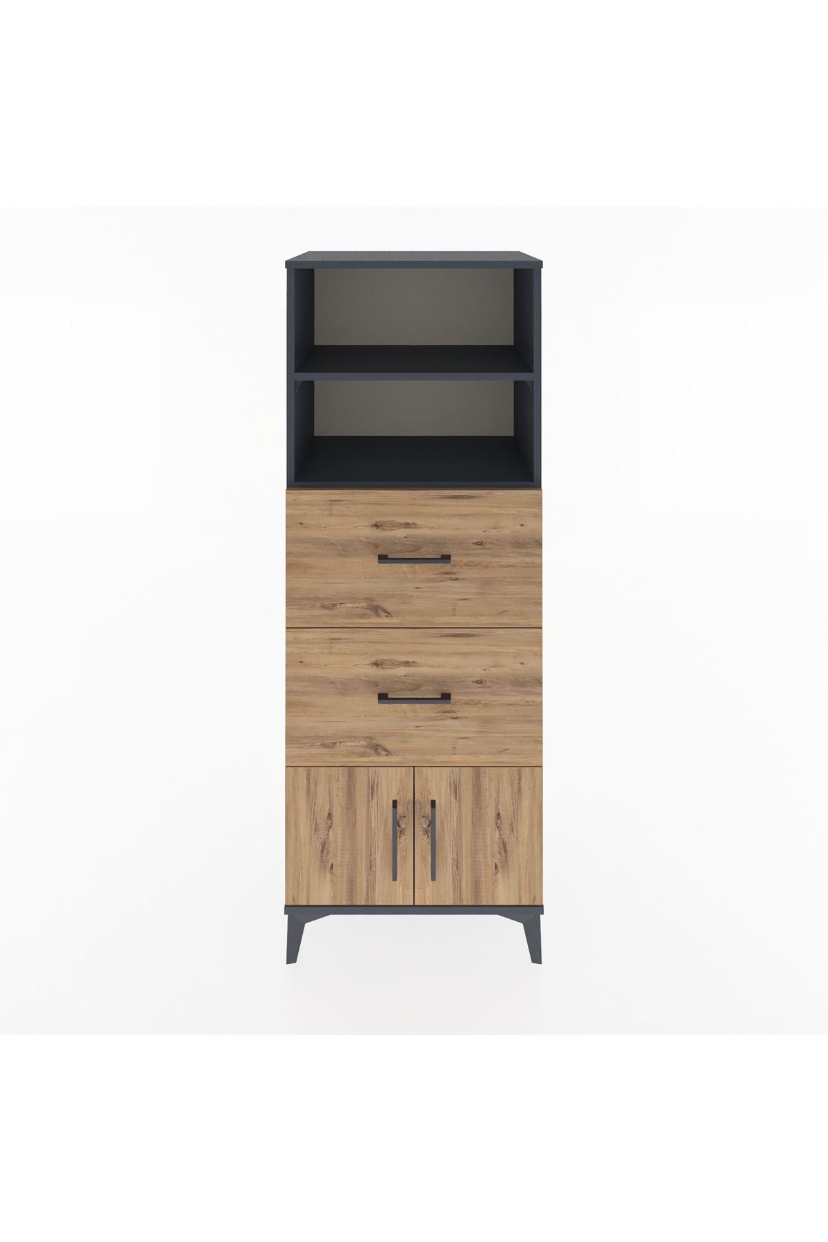 Hyperion Dolap 2 Raflı 2 Çekmeceli 2 Kapaklı 60x44x163 - S53M074V6B