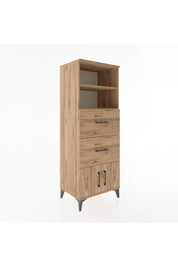 Hyperion Dolap 2 Raflı 2 Çekmeceli 2 Kapaklı 60x44x163 - S53M074V9B