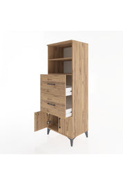 Hyperion Dolap 2 Raflı 2 Çekmeceli 2 Kapaklı 60x44x163 - S53M074V9B
