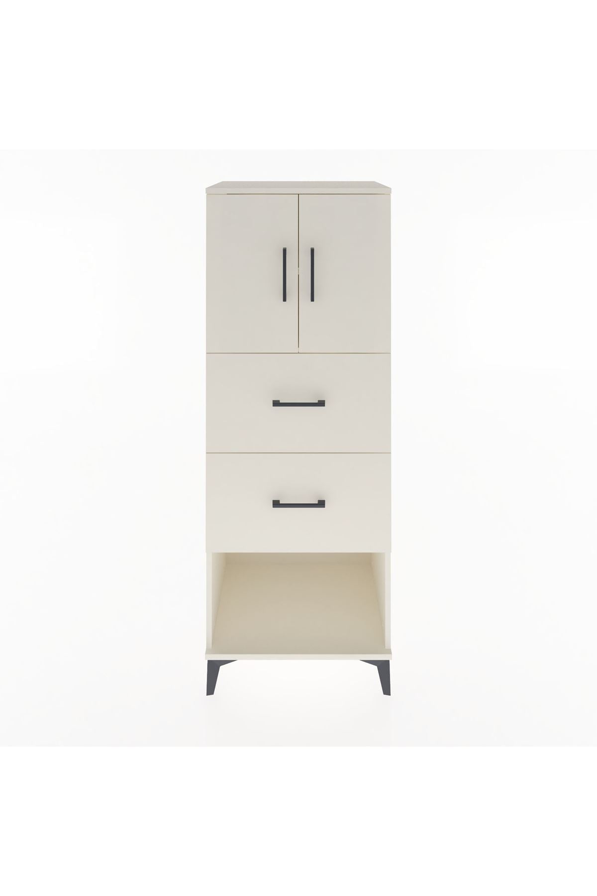 Hyperion Dolap 2 Raflı 2 Çekmeceli 2 Kapaklı 60x44x163 - S53M075V1B