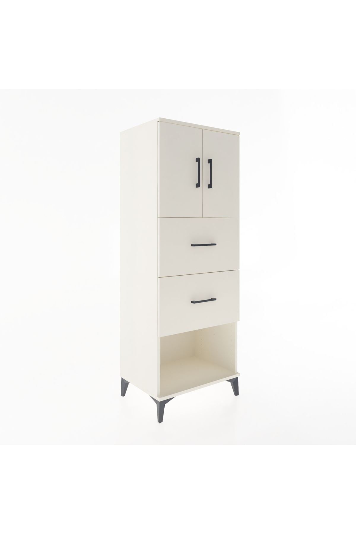 Hyperion Dolap 2 Raflı 2 Çekmeceli 2 Kapaklı 60x44x163 - S53M075V1B