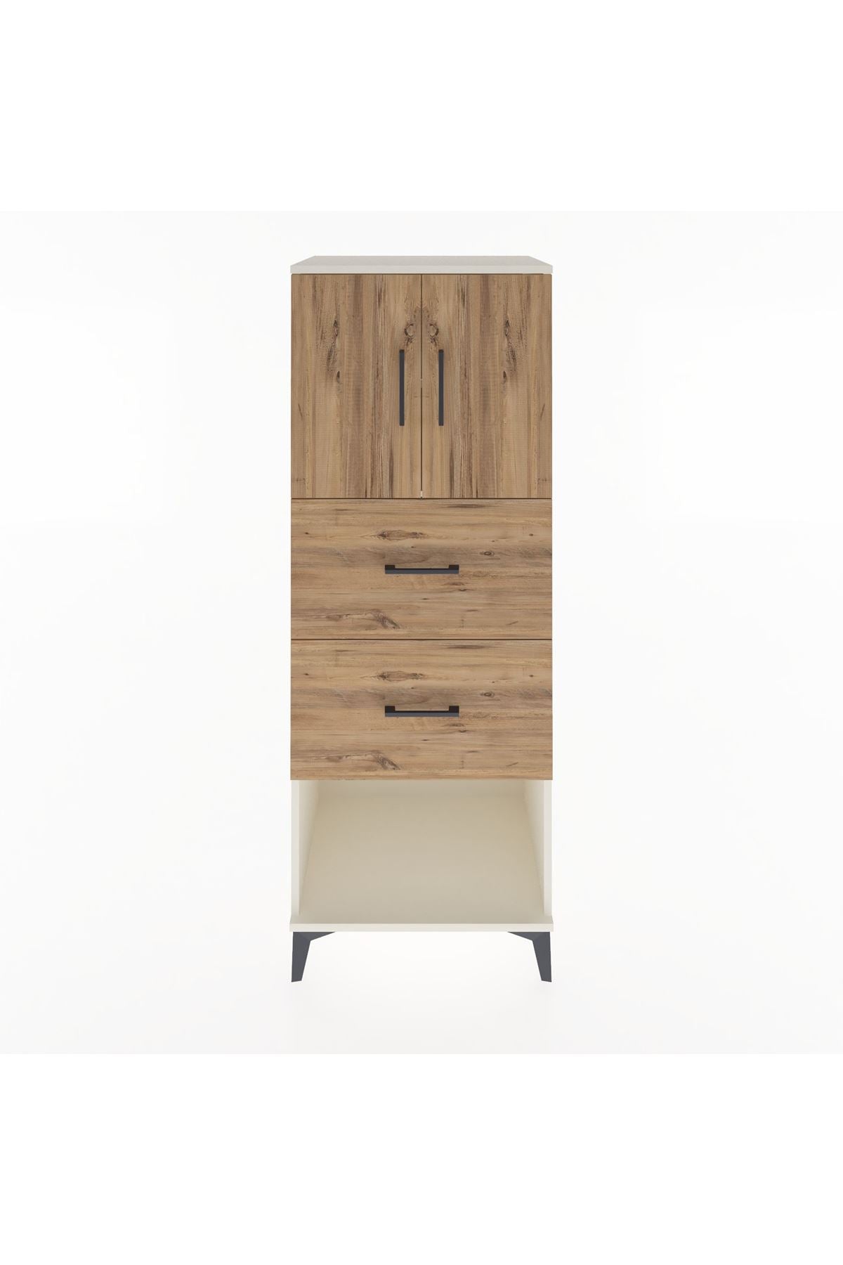Hyperion Dolap 2 Raflı 2 Çekmeceli 2 Kapaklı 60x44x163 - S53M075V3B