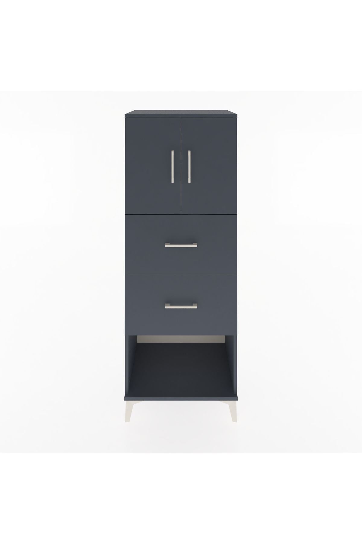 Hyperion Dolap 2 Raflı 2 Çekmeceli 2 Kapaklı 60x44x163 - S53M075V5B