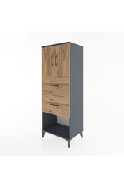 Hyperion Dolap 2 Raflı 2 Çekmeceli 2 Kapaklı 60x44x163 - S53M075V6B