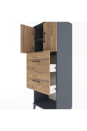 Hyperion Dolap 2 Raflı 2 Çekmeceli 2 Kapaklı 60x44x163 - S53M075V6B