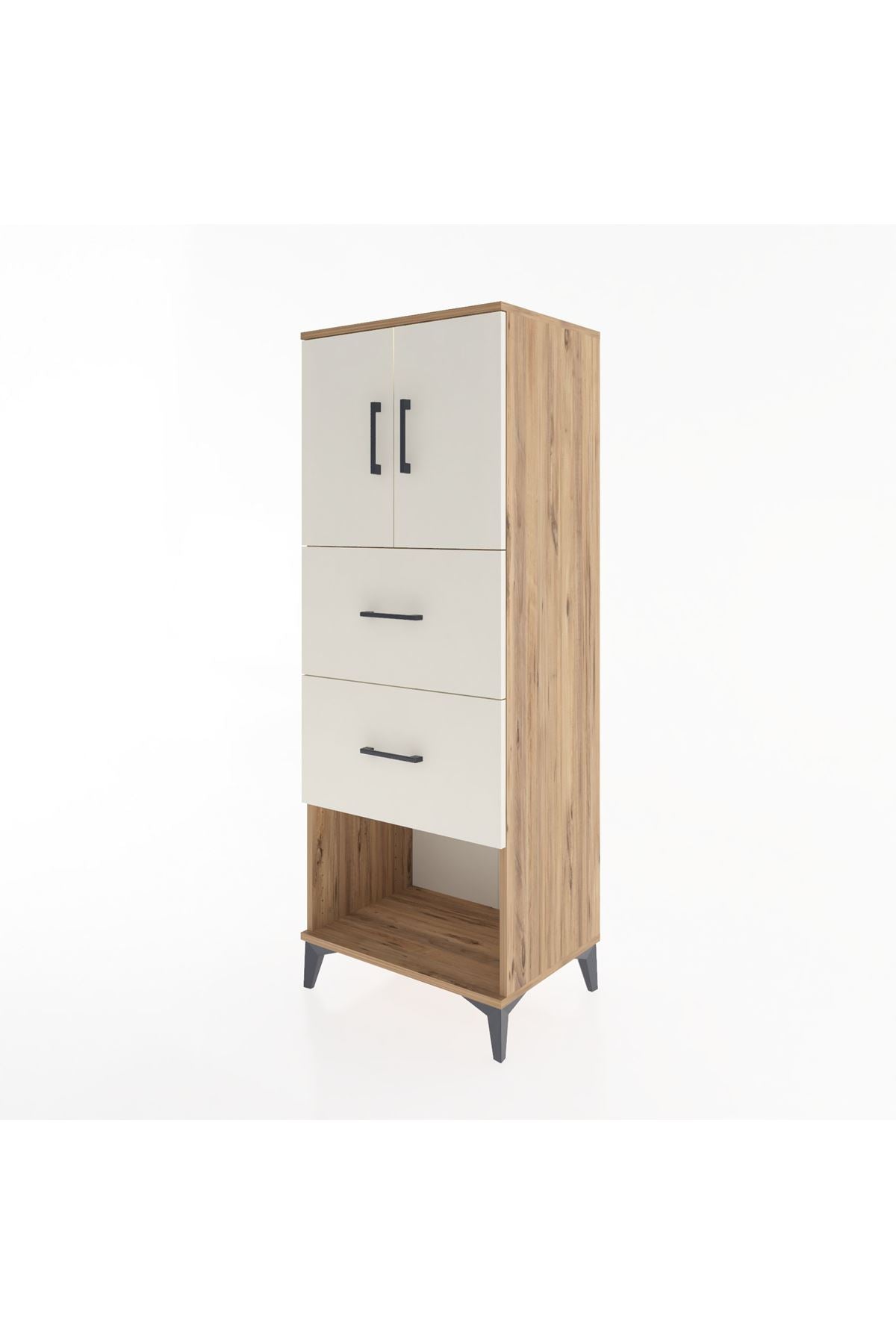 Hyperion Dolap 2 Raflı 2 Çekmeceli 2 Kapaklı 60x44x163 - S53M075V7B