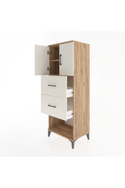 Hyperion Dolap 2 Raflı 2 Çekmeceli 2 Kapaklı 60x44x163 - S53M075V7B