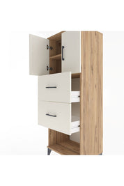 Hyperion Dolap 2 Raflı 2 Çekmeceli 2 Kapaklı 60x44x163 - S53M075V7B