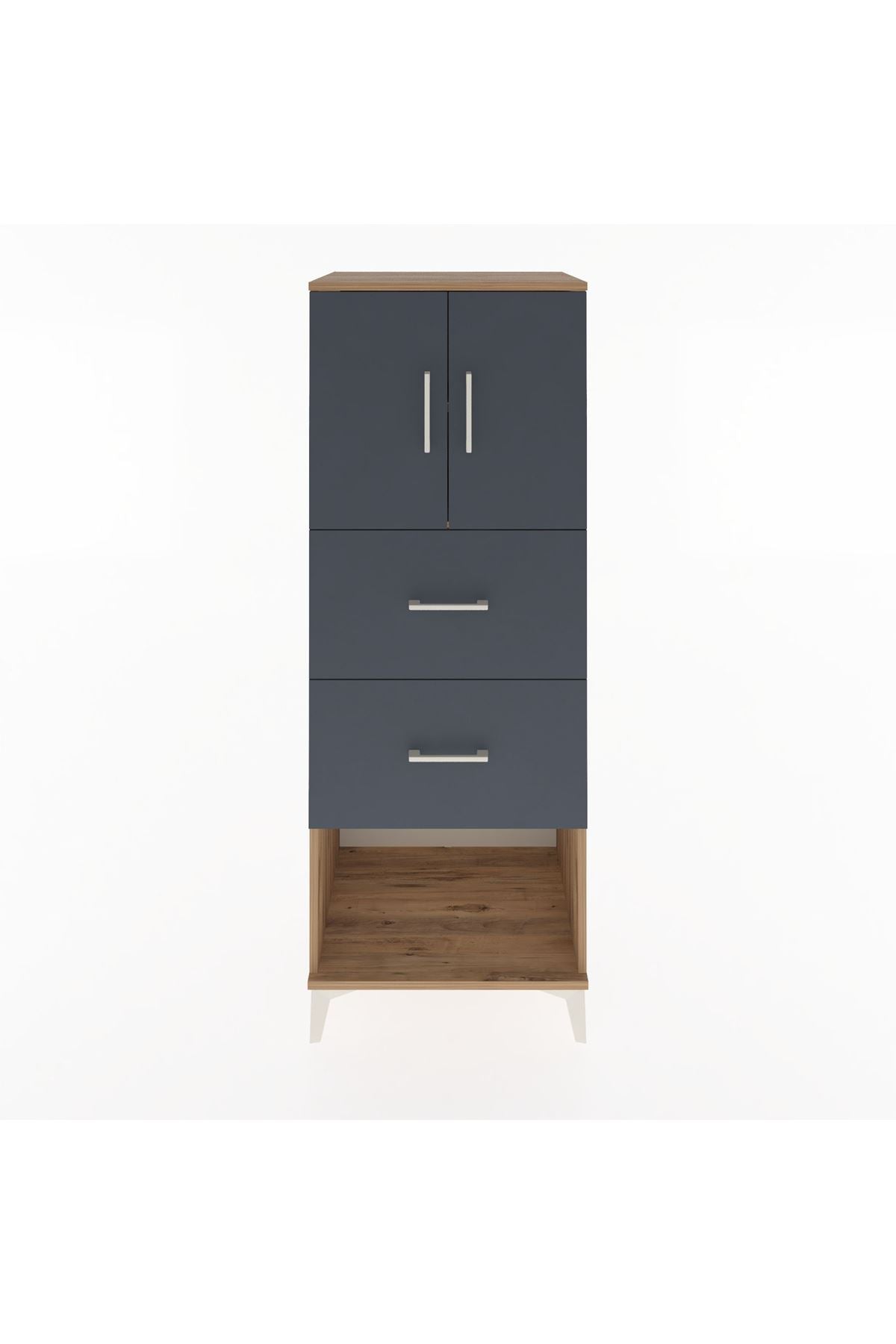 Hyperion Dolap 2 Raflı 2 Çekmeceli 2 Kapaklı 60x44x163 - S53M075V8B