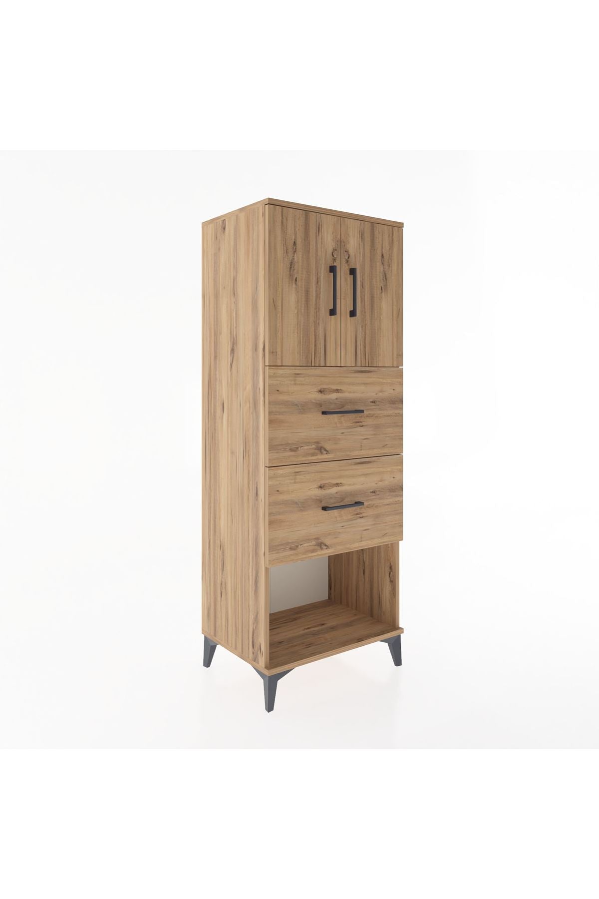 Hyperion Dolap 2 Raflı 2 Çekmeceli 2 Kapaklı 60x44x163 - S53M075V9B