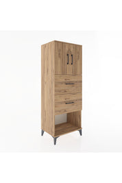 Hyperion Dolap 2 Raflı 2 Çekmeceli 2 Kapaklı 60x44x163 - S53M075V9B