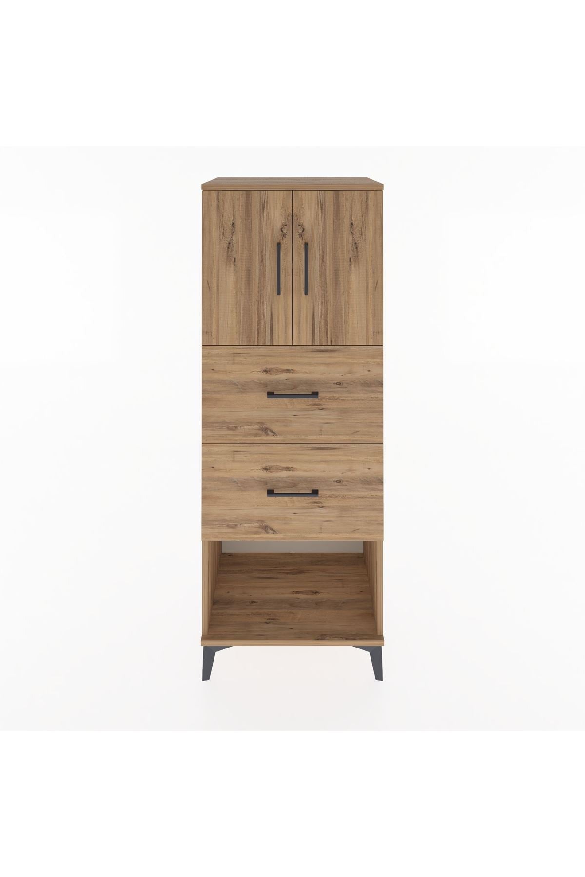 Hyperion Dolap 2 Raflı 2 Çekmeceli 2 Kapaklı 60x44x163 - S53M075V9B
