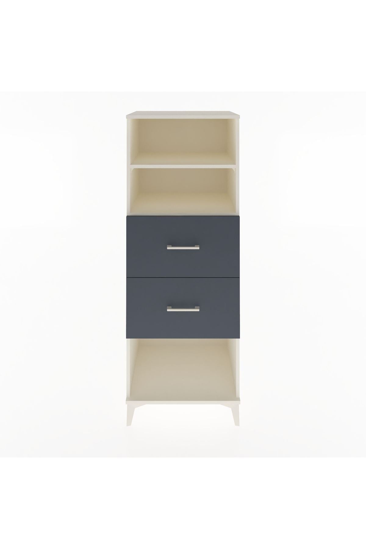 Hyperion Dolap 2 Raflı 2 Çekmeceli 60x44x163 - S53M076V2B