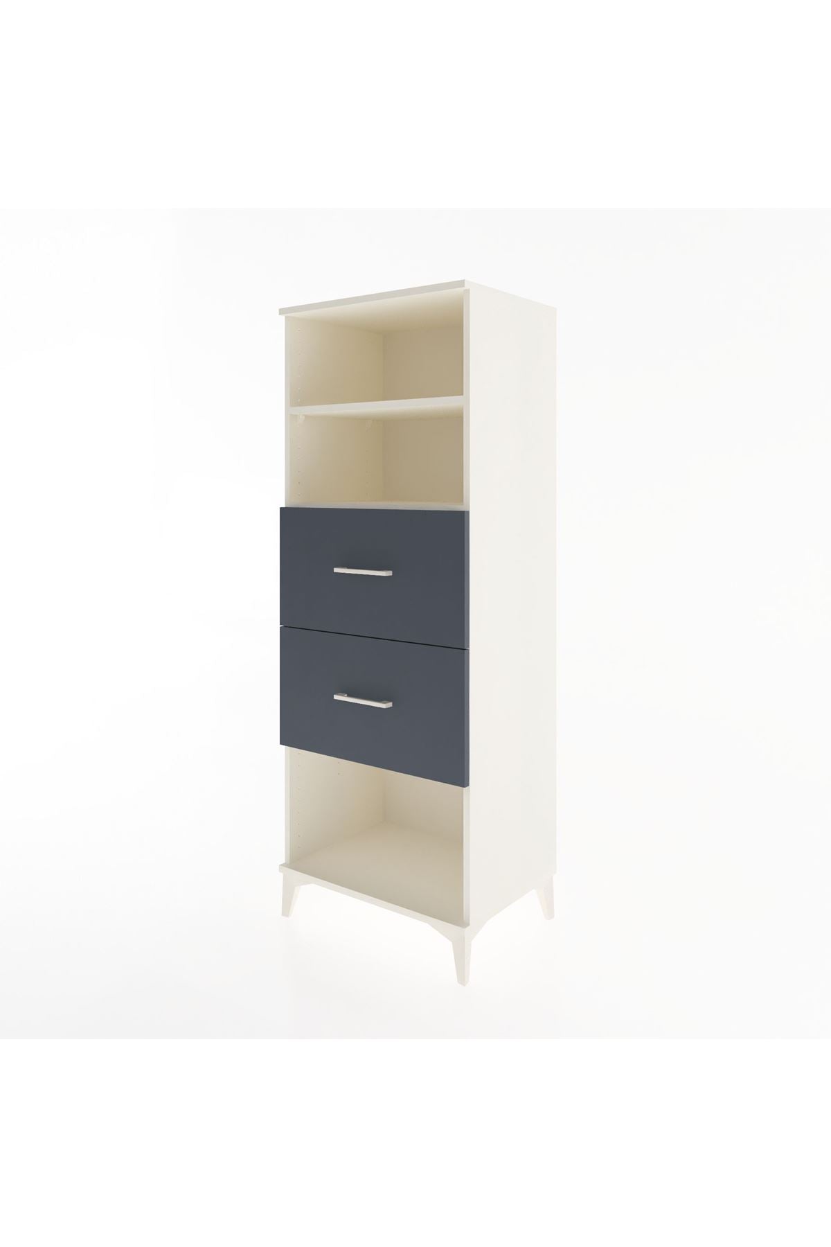 Hyperion Dolap 2 Raflı 2 Çekmeceli 60x44x163 - S53M076V2B