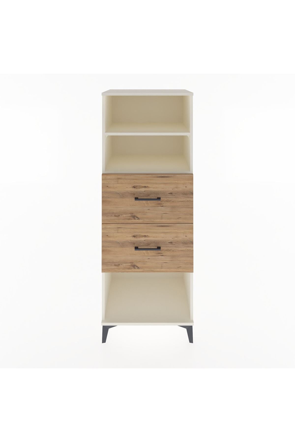 Hyperion Dolap 2 Raflı 2 Çekmeceli 60x44x163 - S53M076V3B