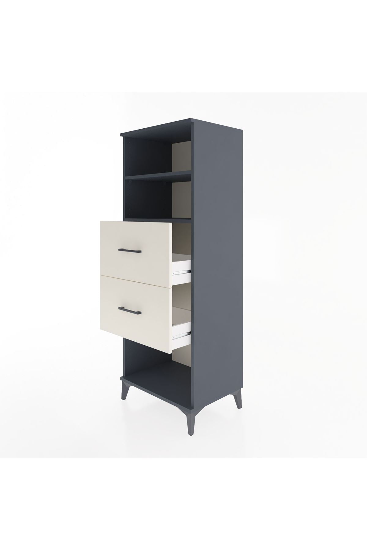 Hyperion Dolap 2 Raflı 2 Çekmeceli 60x44x163 - S53M076V4B
