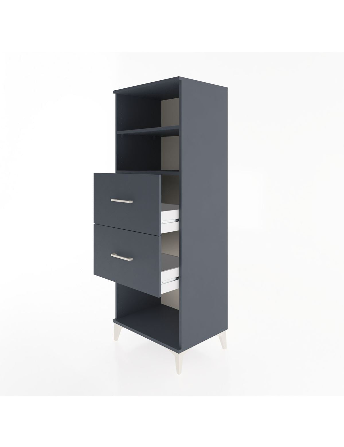 Hyperion Dolap 2 Raflı 2 Çekmeceli 60x44x163 - S53M076V5B