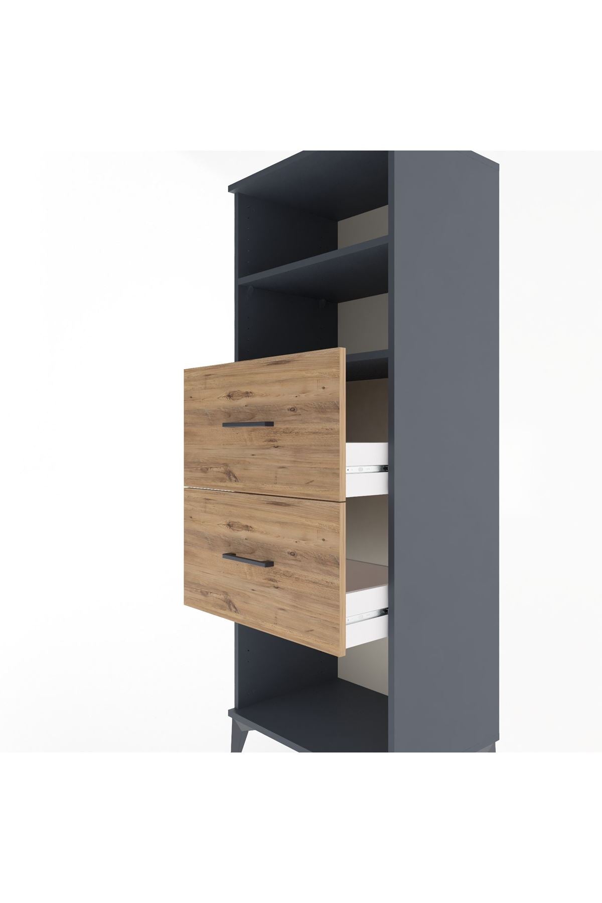 Hyperion Dolap 2 Raflı 2 Çekmeceli 60x44x163 - S53M076V6B