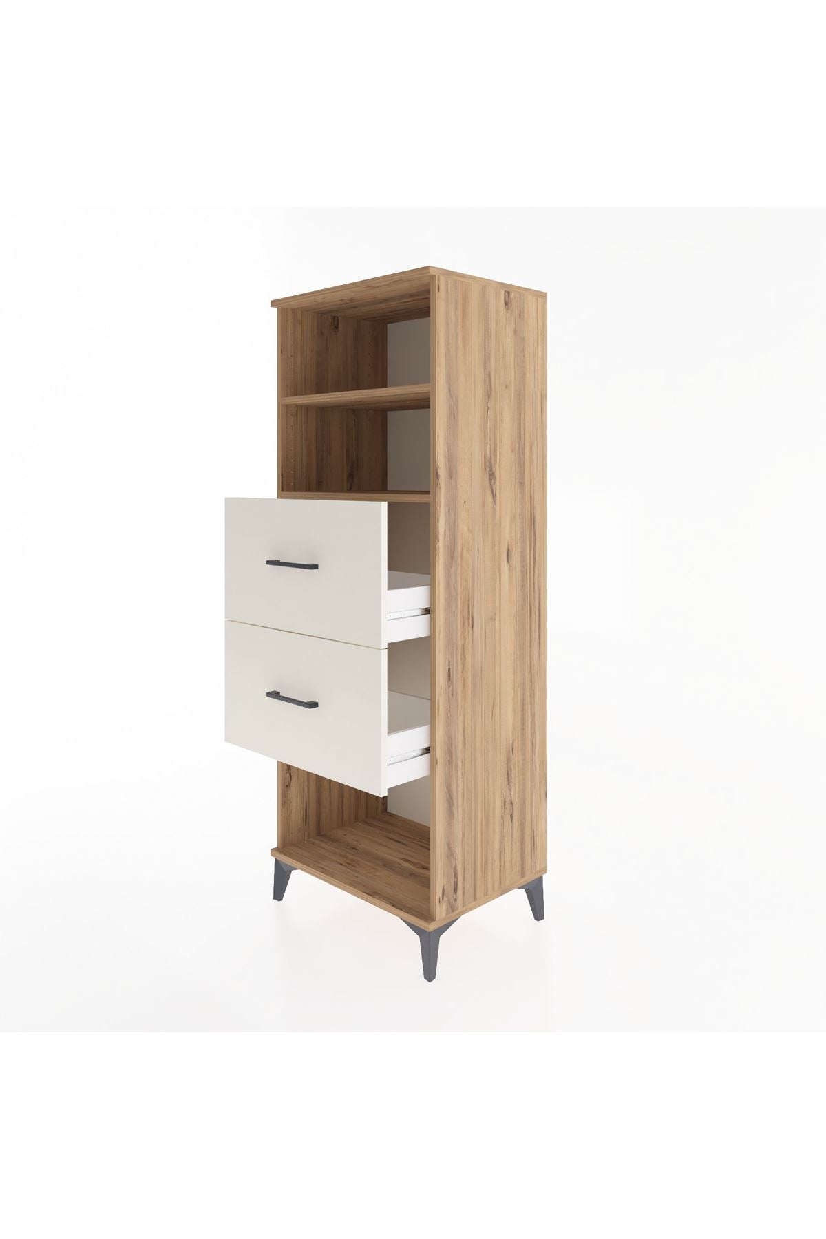 Hyperion Dolap 2 Raflı 2 Çekmeceli 60x44x163 - S53M076V7B