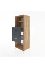 Hyperion Dolap 2 Raflı 2 Çekmeceli 60x44x163 - S53M076V8B