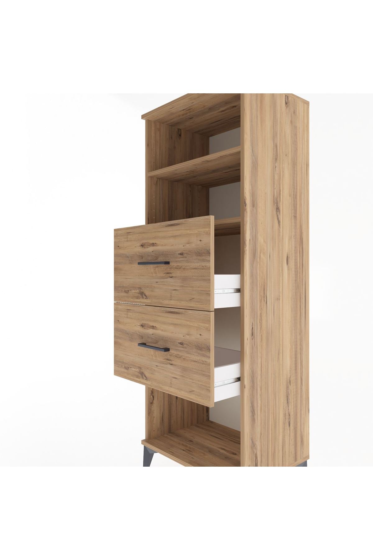 Hyperion Dolap 2 Raflı 2 Çekmeceli 60x44x163 - S53M076V9B