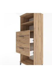 Hyperion Dolap 2 Raflı 2 Çekmeceli 60x44x163 - S53M076V9B