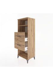 Hyperion Dolap 2 Raflı 2 Çekmeceli 60x44x163 - S53M076V9B