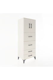 Hyperion Dolap 2 Raflı 4 Çekmeceli 2 Kapaklı 60x44x163 - S53M077V1B
