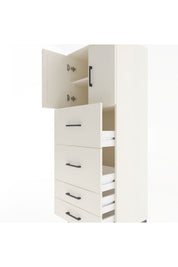 Hyperion Dolap 2 Raflı 4 Çekmeceli 2 Kapaklı 60x44x163 - S53M077V1B