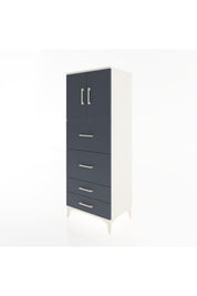 Hyperion Dolap 2 Raflı 4 Çekmeceli 2 Kapaklı 60x44x163 - S53M077V2B