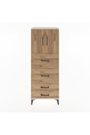 Hyperion Dolap 2 Raflı 4 Çekmeceli 2 Kapaklı 60x44x163 - S53M077V3B