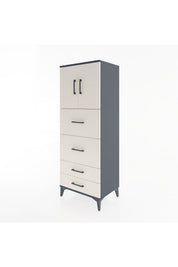 Hyperion Dolap 2 Raflı 4 Çekmeceli 2 Kapaklı 60x44x163 - S53M077V4B