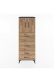 Hyperion Dolap 2 Raflı 4 Çekmeceli 2 Kapaklı 60x44x163 - S53M077V6B