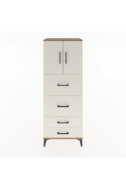 Hyperion Dolap 2 Raflı 4 Çekmeceli 2 Kapaklı 60x44x163 - S53M077V7B