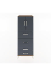 Hyperion Dolap 2 Raflı 4 Çekmeceli 2 Kapaklı 60x44x163 - S53M077V8B