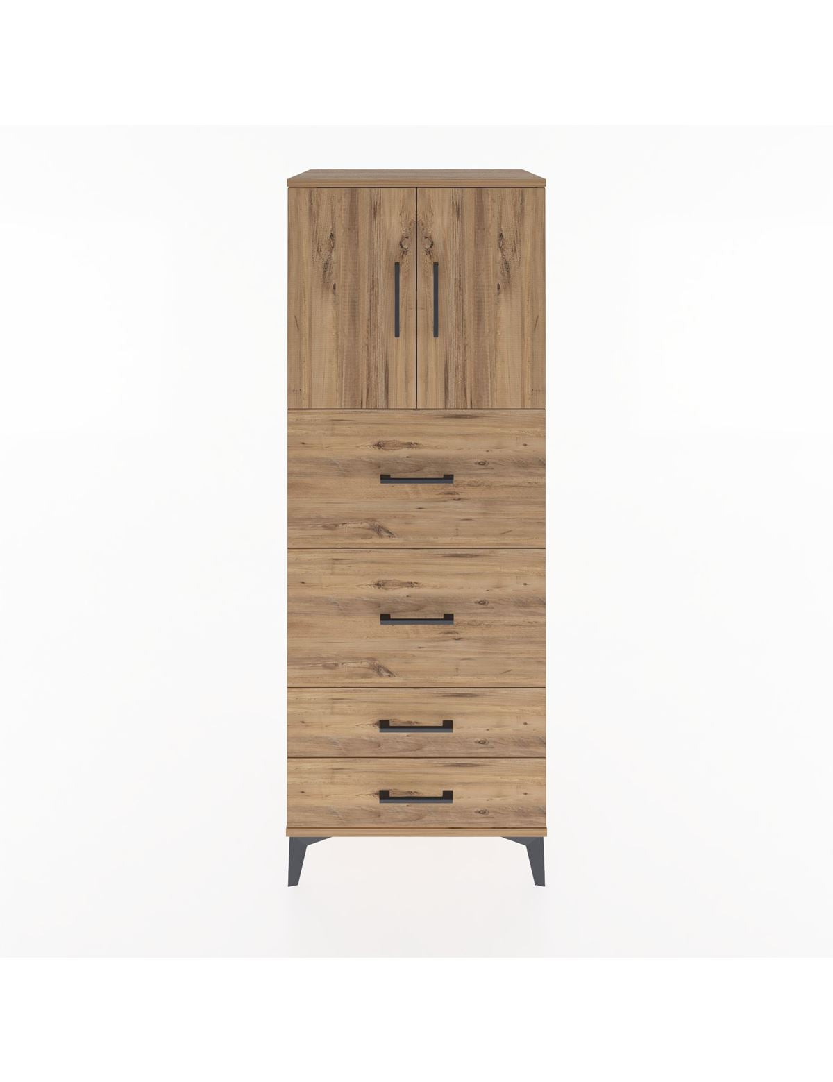 Hyperion Dolap 2 Raflı 4 Çekmeceli 2 Kapaklı 60x44x163 - S53M077V9B