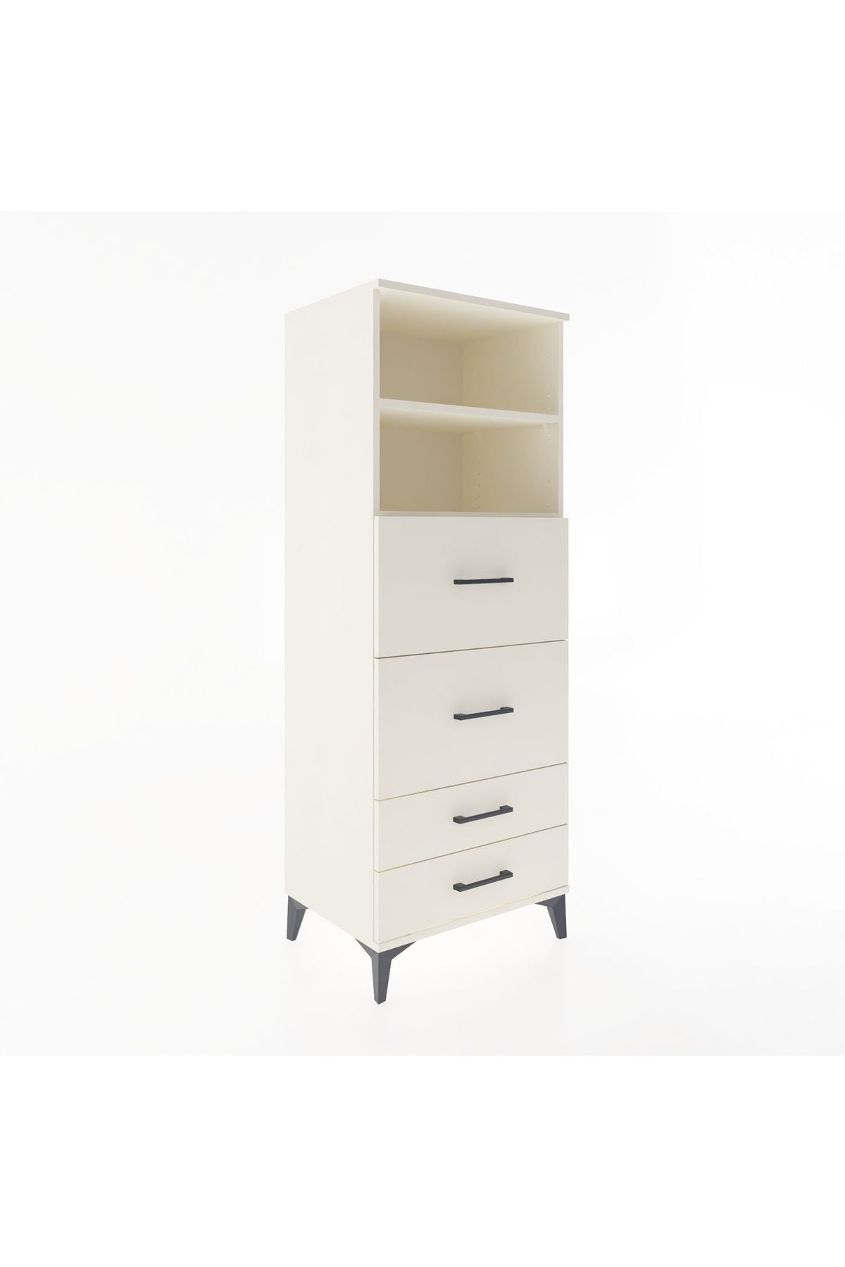 Hyperion Dolap 2 Raflı 4 Çekmeceli 60x44x163 - S53M078V1B