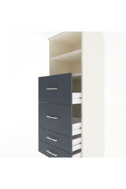 Hyperion Dolap 2 Raflı 4 Çekmeceli 60x44x163 - S53M078V2B